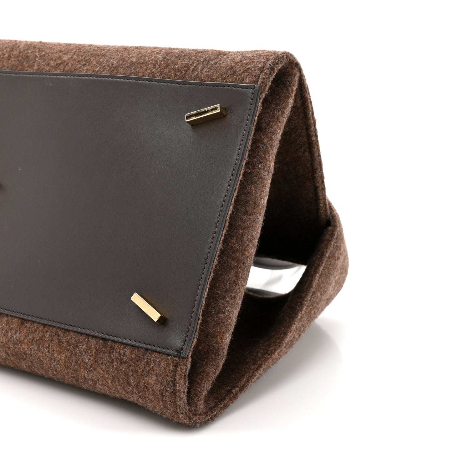 Wool Felt Medium Hug Bag Brown