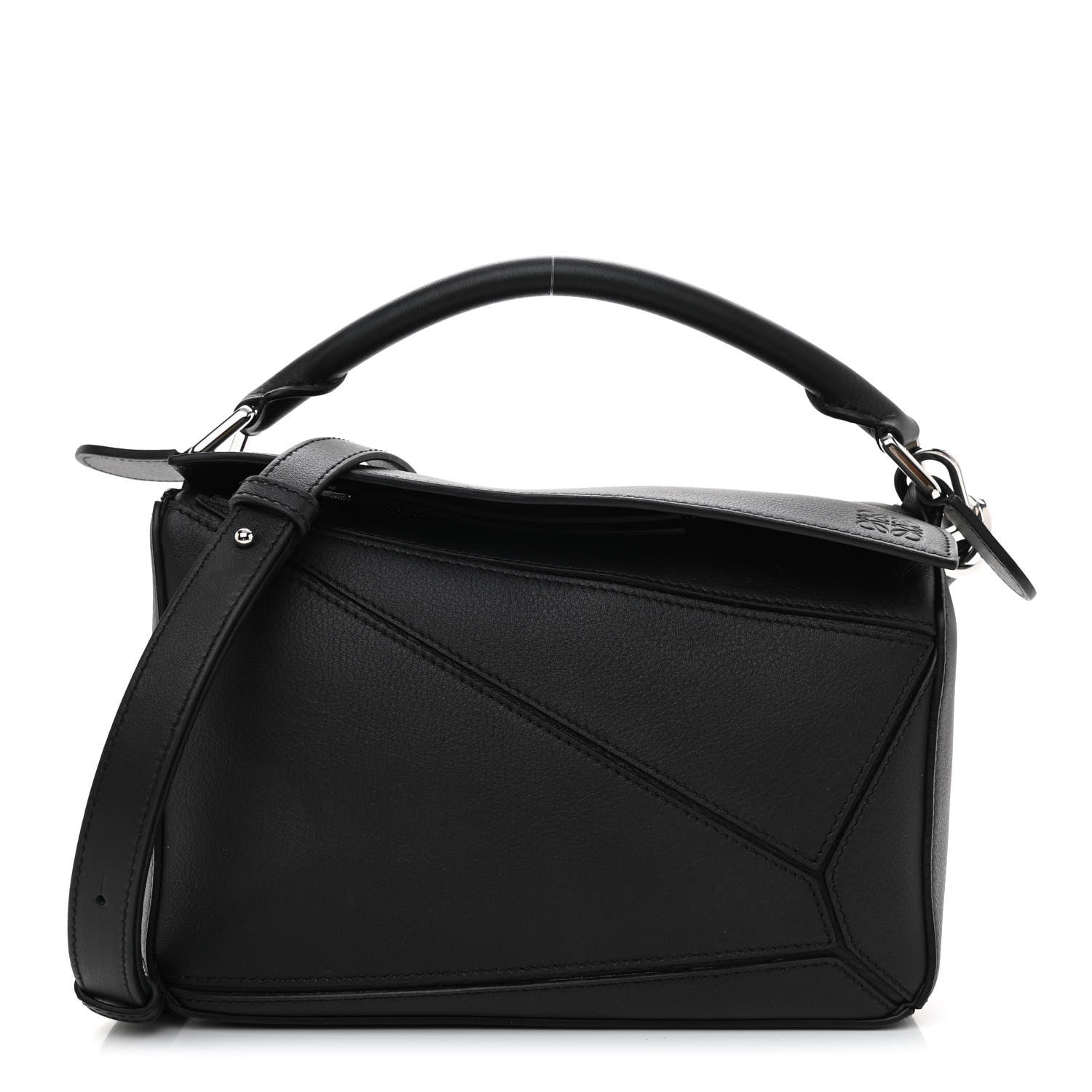 Loewe Calfskin Small Puzzle Bag Black 1 of 8