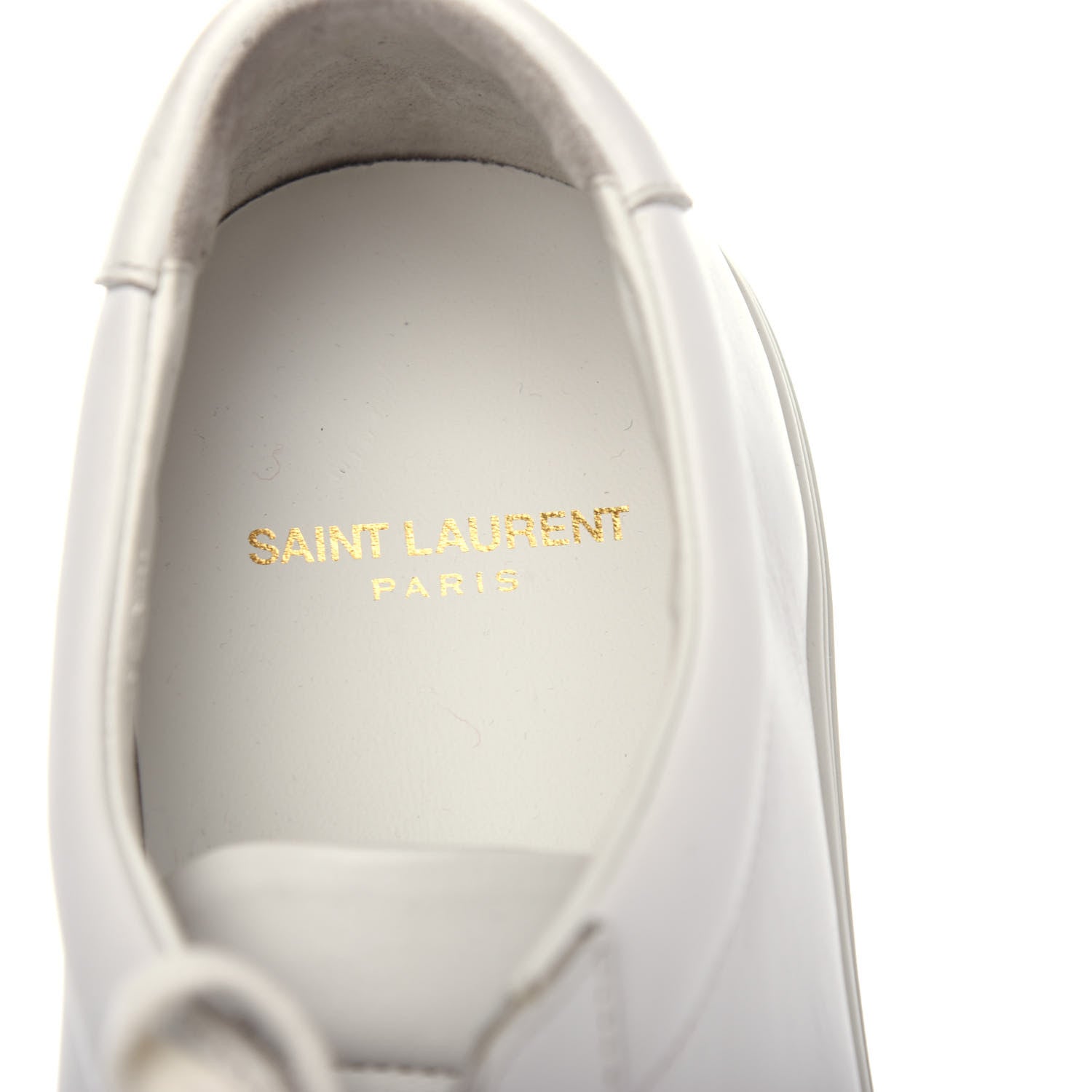 Saint Laurent Calfskin Andy Low Top Sneakers 41 Mystic White 8 of 10