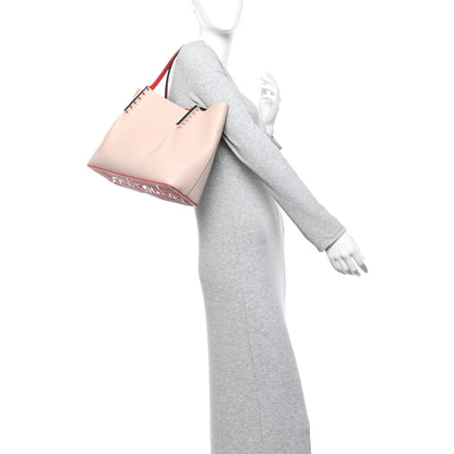 Christian Louboutin Calfskin Spiked Small Cabarock Shopper Tote Rose De Chine 2 of 10