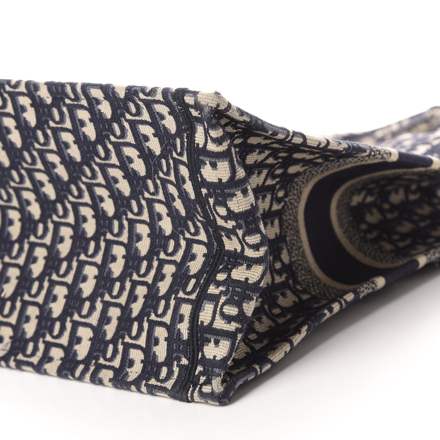 Oblique Book Tote Blue Multicolor