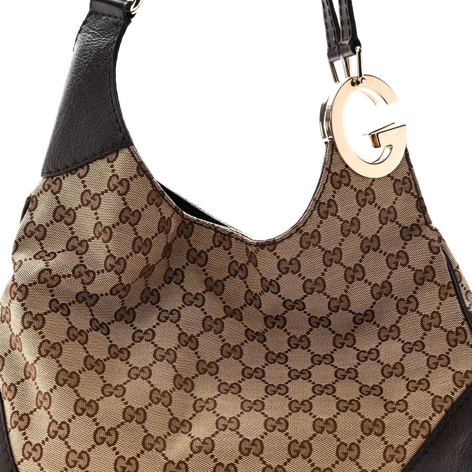 Gucci Monogram Medium Charlotte Hobo Brown 8 of 10
