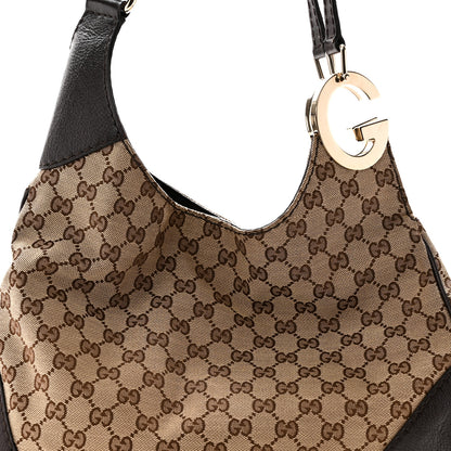 Gucci Monogram Medium Charlotte Hobo Brown 8 of 10