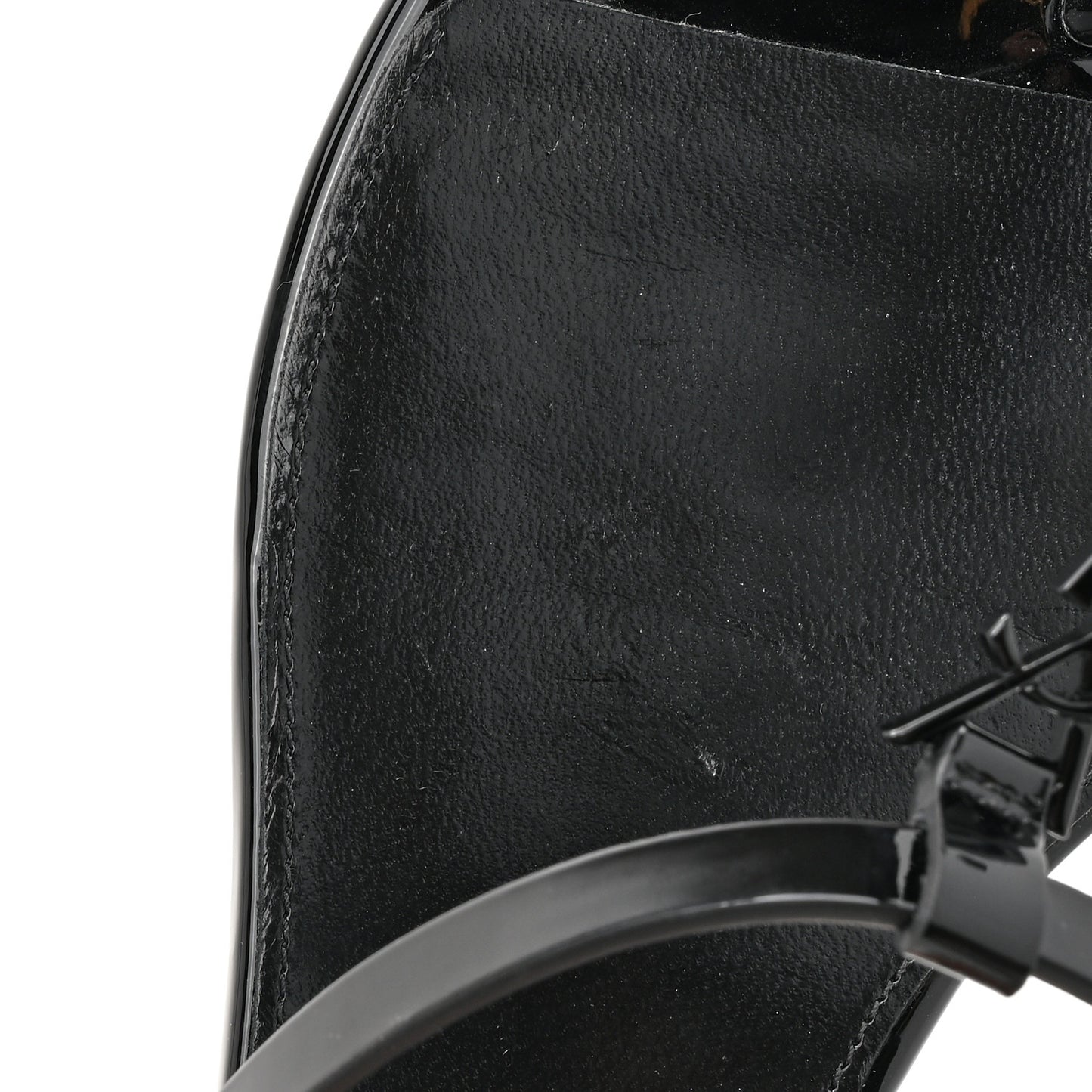 Calfskin Cassandra Monogram Sandals 38 Black