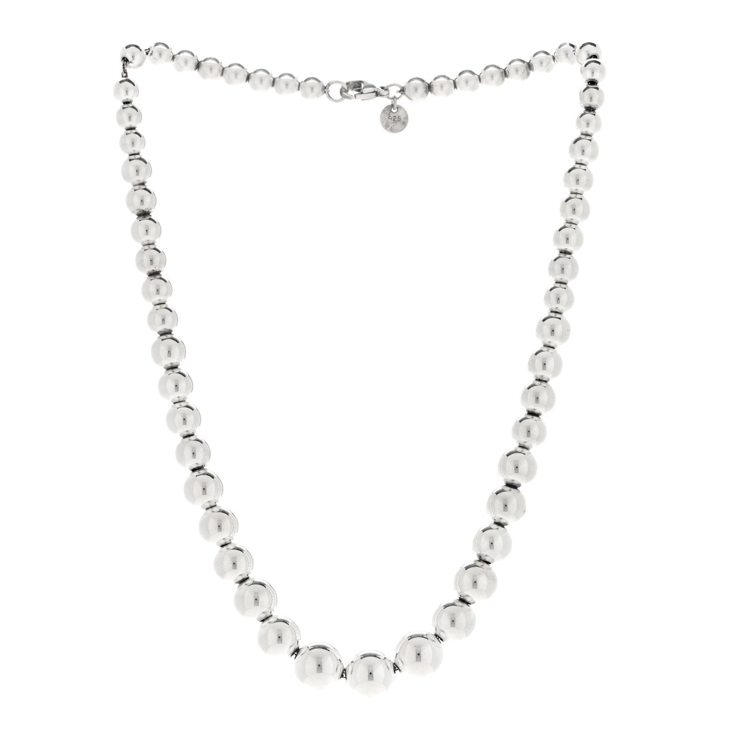 Sterling Silver HardWear Graduated Ball Necklace