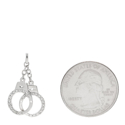 Roberto Coin 18K White Gold Diamond Handcuff Charm 3 of 5