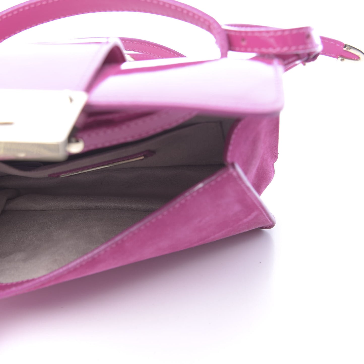 Patent Suede Rebel Crossbody Bag Pink