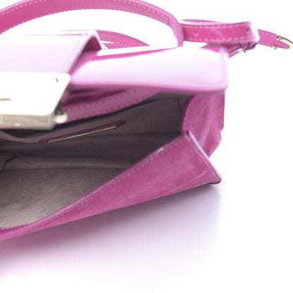 Jimmy Choo Patent Suede Rebel Crossbody Bag Pink 4 of 12