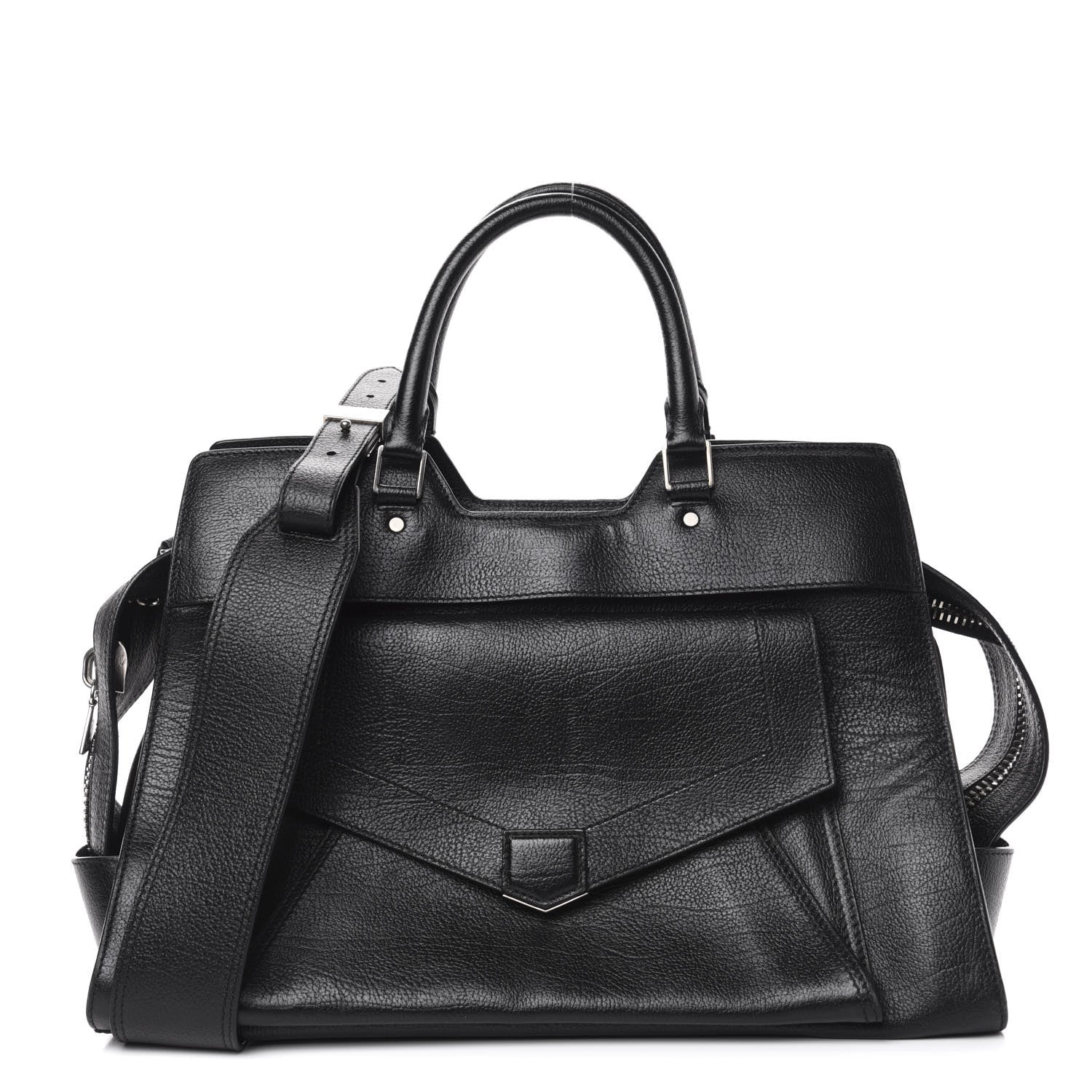 Proenza Schouler Vacchetta Calfskin Small PS13 Satchel Black 1 of 9