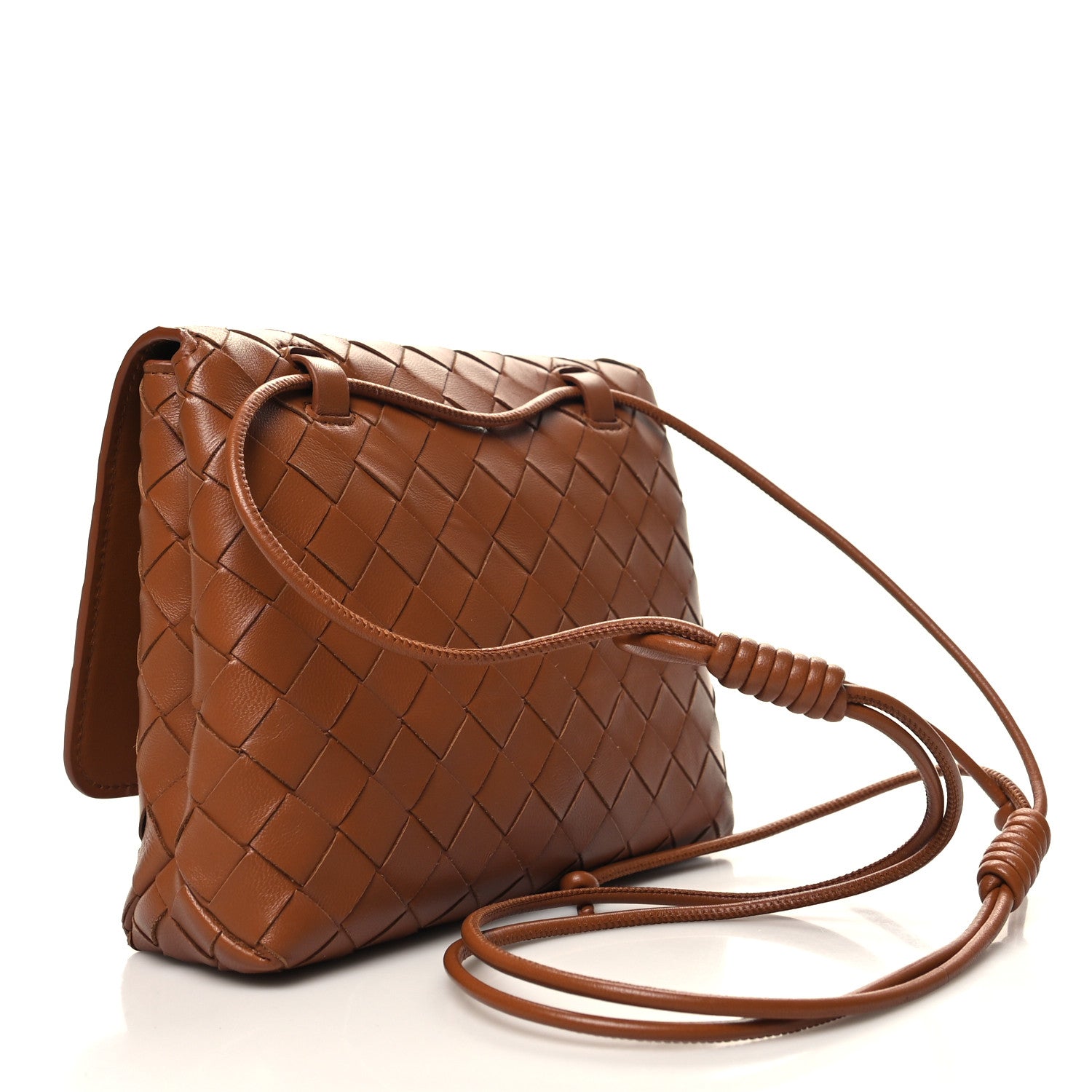Bottega Veneta Nappa Intrecciato Mini Crossbody Bag Wood 3 of 11