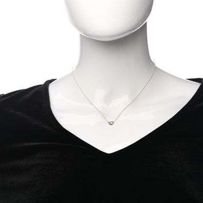 Tiffany 18K Yellow Gold 7mm Elsa Peretti Bean Pendant Necklace 2 of 5
