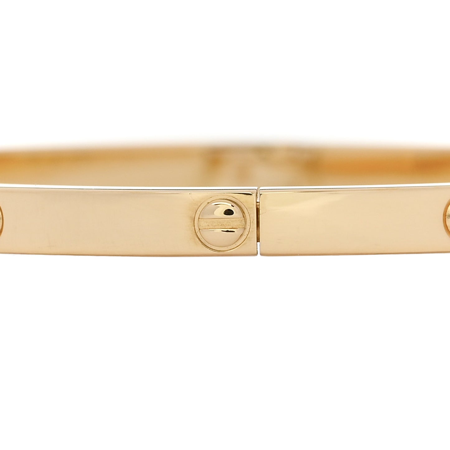 18K Yellow Gold 6 Diamond Small LOVE Bracelet 16