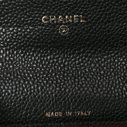 Chanel Caviar Quilted Flap Card Holder Black 6 of 7