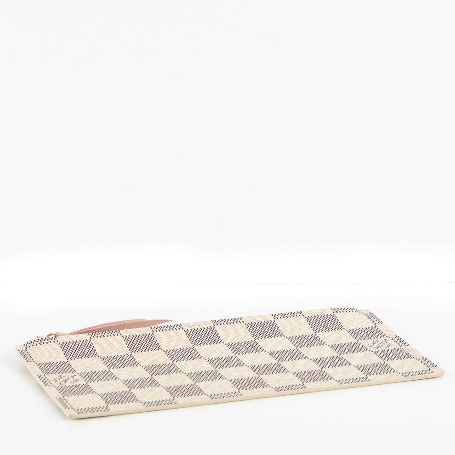 Louis Vuitton Damier Azur Felicie Chain Wallet Zippered Insert Rose Ballerine 4 of 6