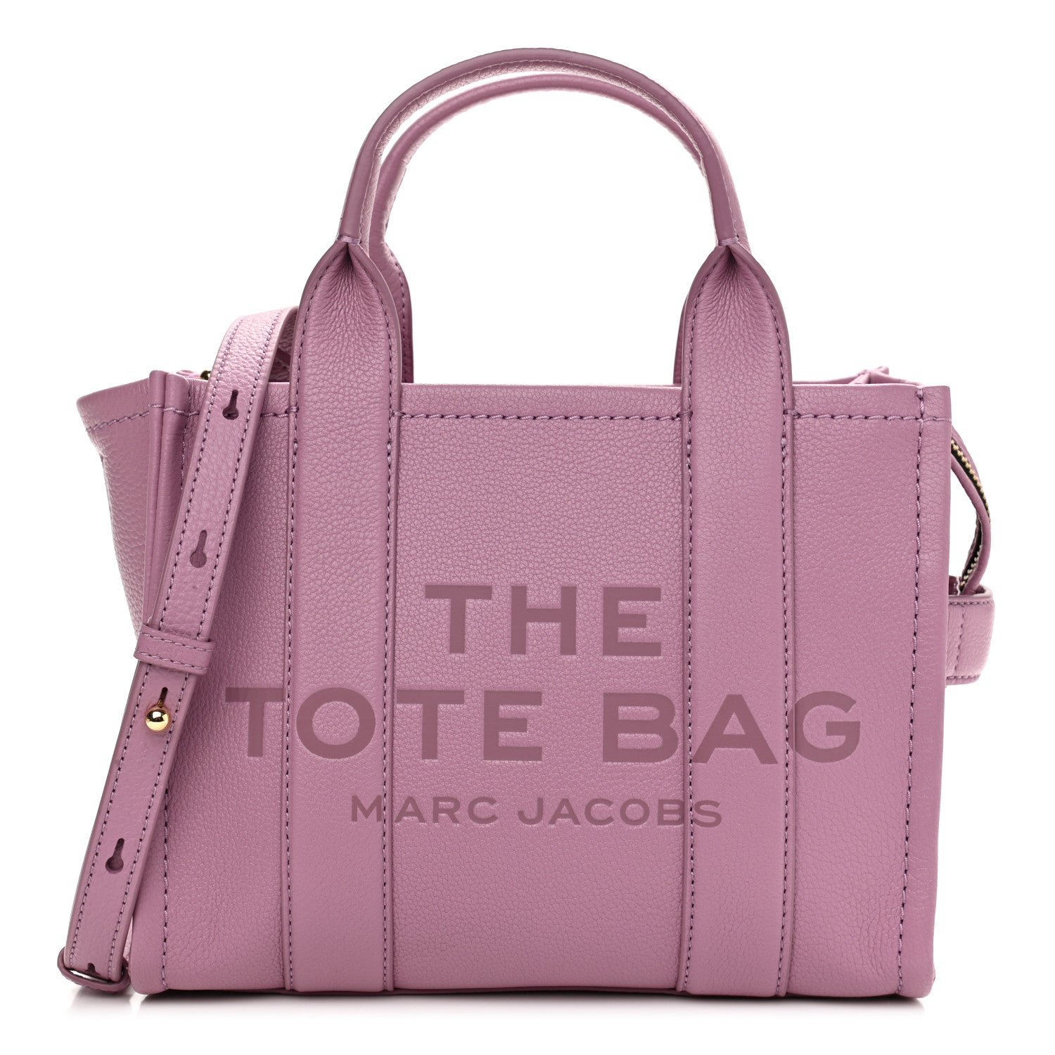 Marc Jacobs Grained Calfskin Small The Tote Bag Orchid Haze 1 of 12