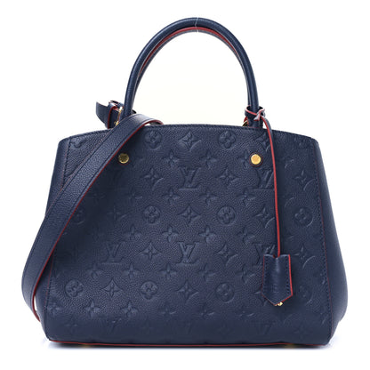 Louis Vuitton Empreinte Montaigne MM Marine Rouge 1 of 8