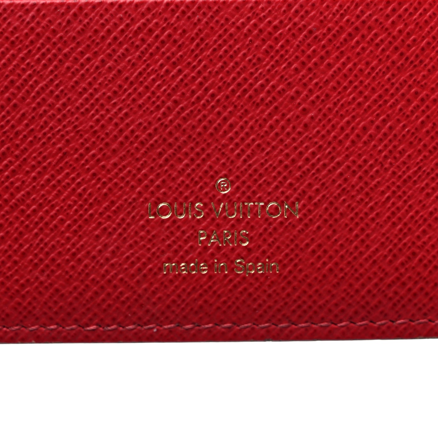 Damier Ebene Insolite Wallet Rouge