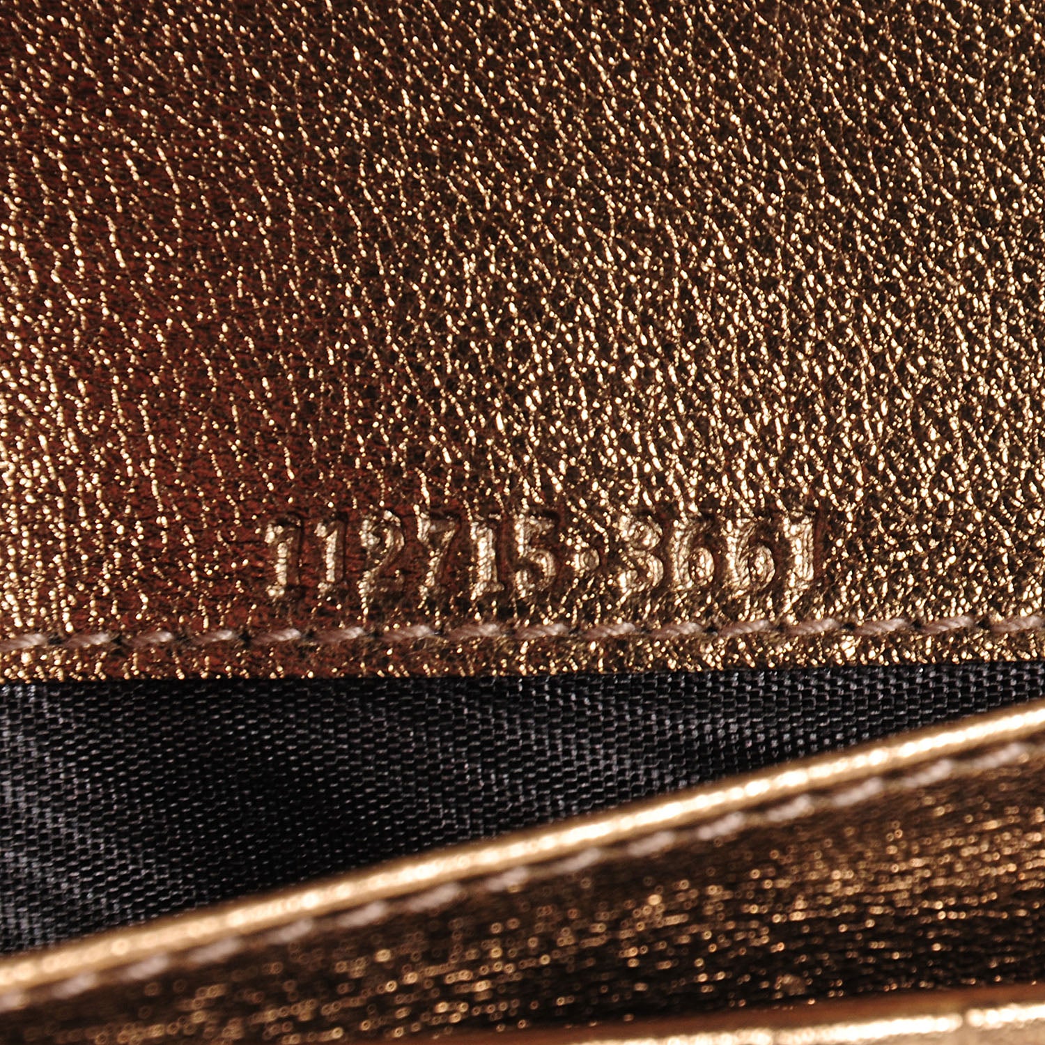 Gucci Crystal Monogram Metal Bar Continental Flap Wallet Gold 7 of 8