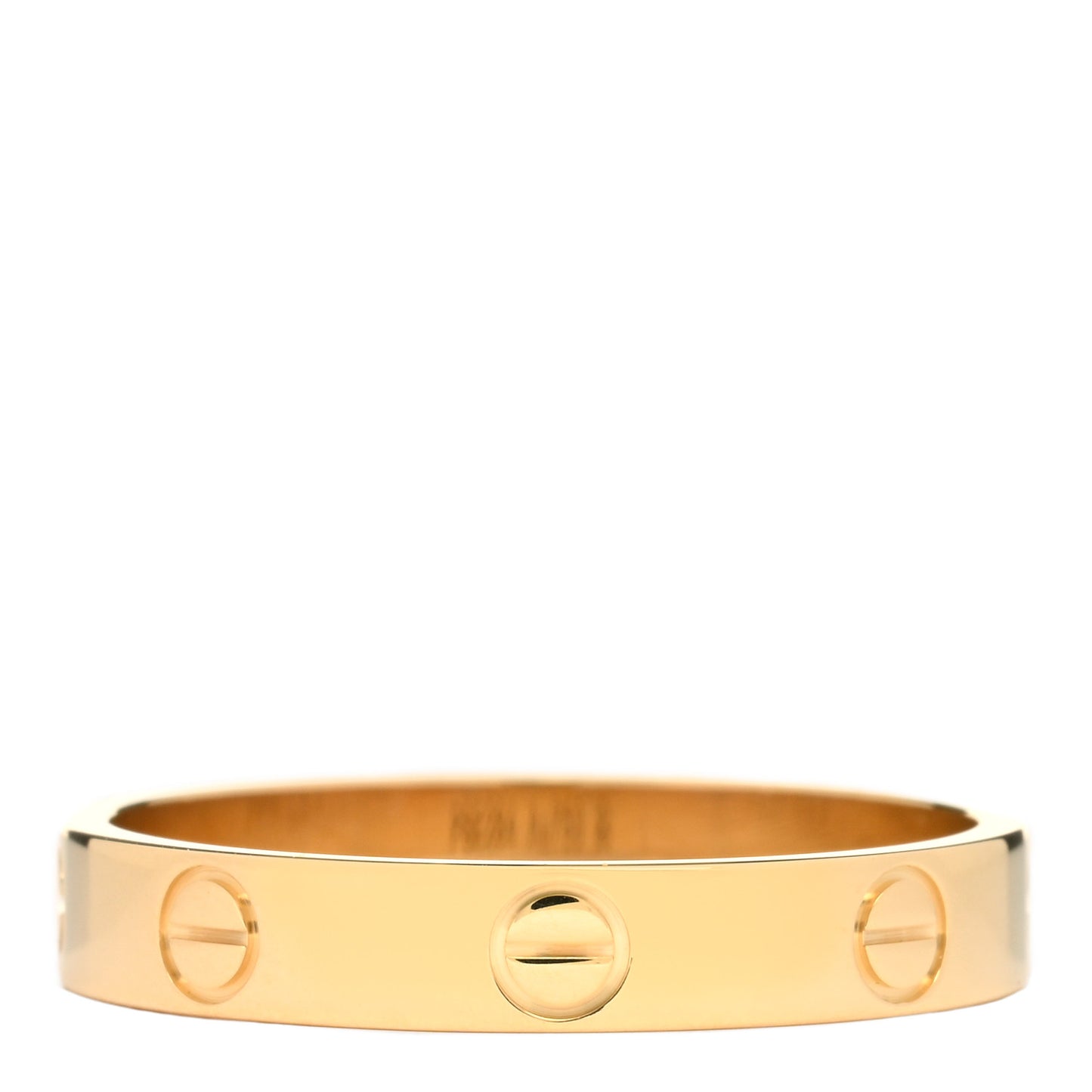 18K Yellow Gold 3.5mm LOVE Wedding Band Ring 57 8