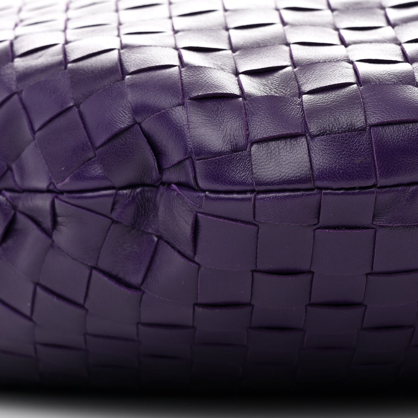 Nappa Intrecciato Teen Jodie Hobo Eggplant