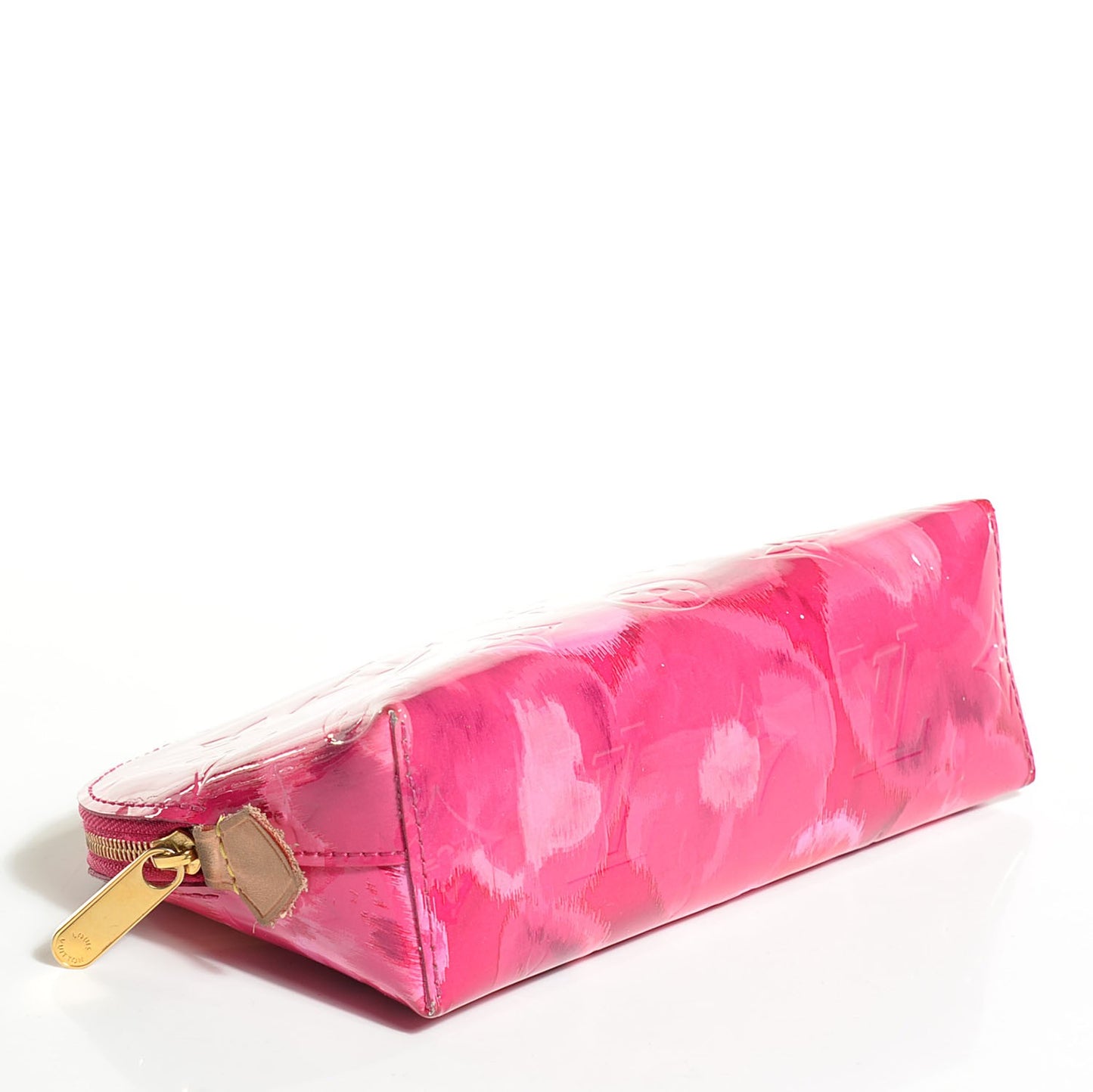 Vernis Ikat Cosmetic Pouch Rose Indien