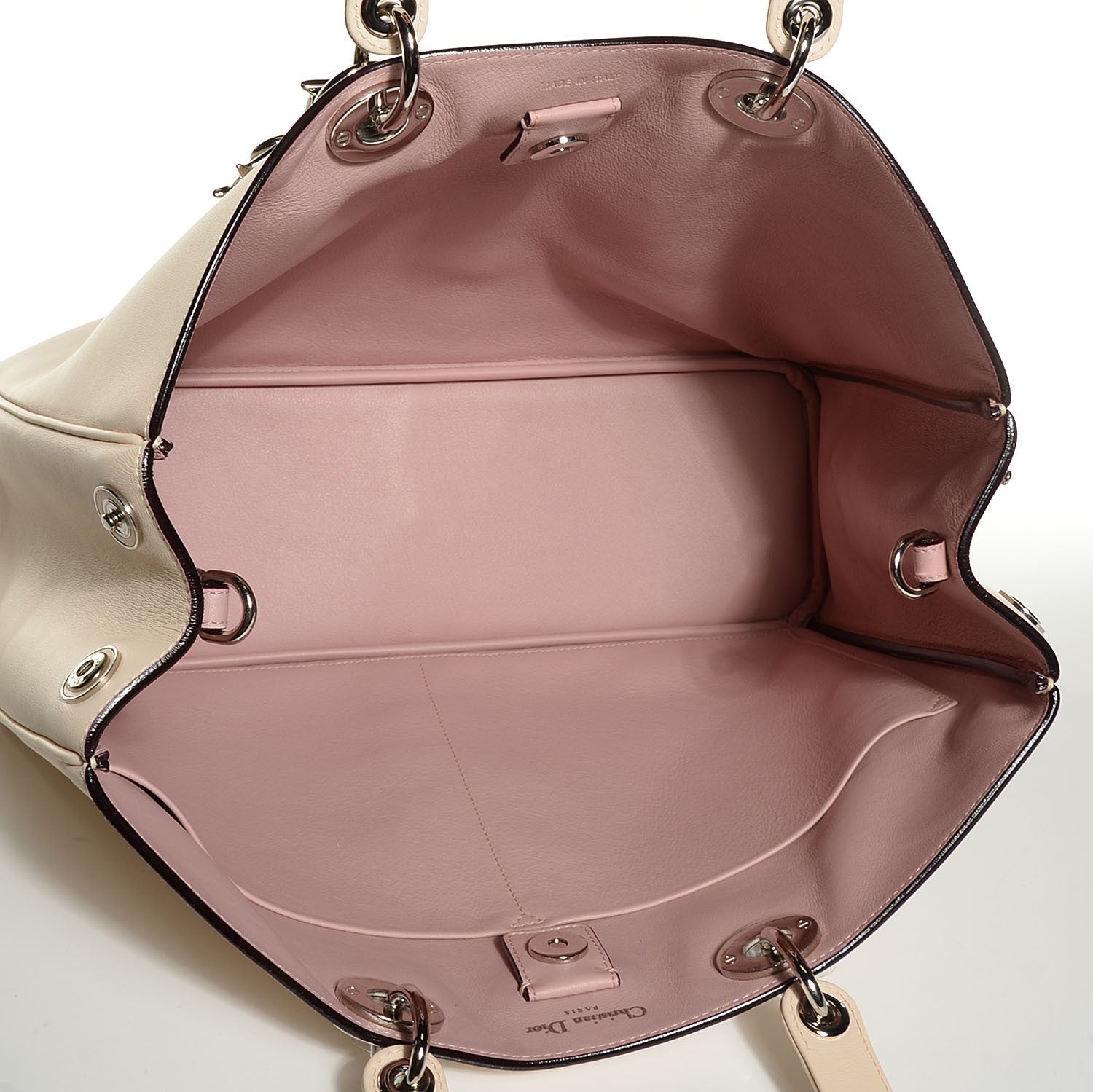 Christian Dior Smooth Calfskin Large Diorissimo Tote Beige 6 of 9