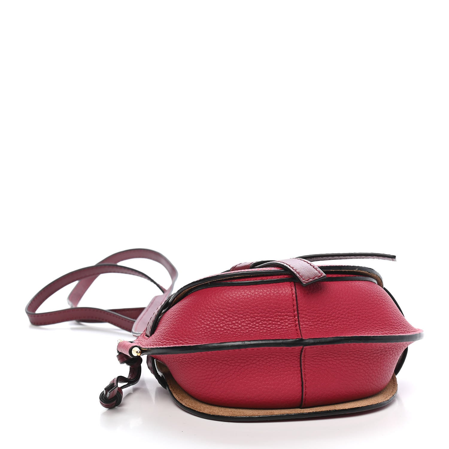Loewe Grained Calfskin Mini Gate Crossbody Bag Raspberry Wine 4 of 8