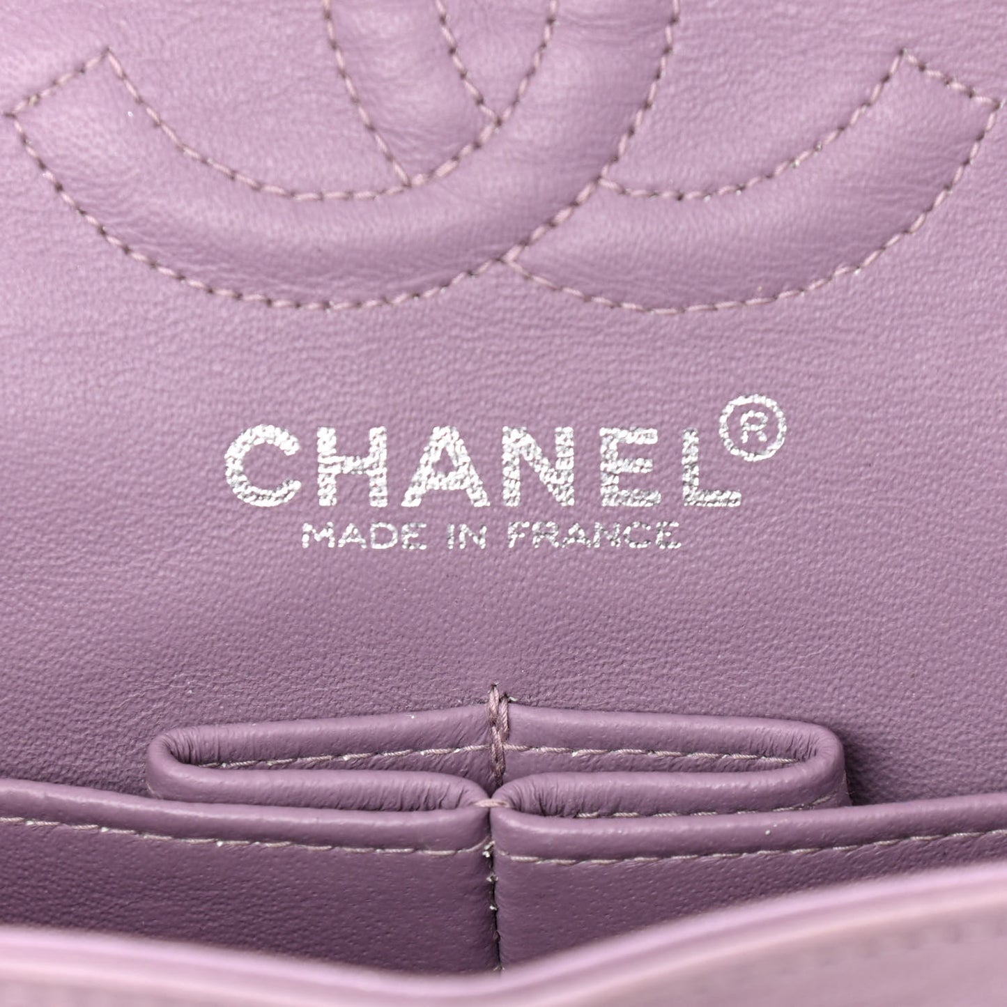 Patent Small Double Flap Mauve