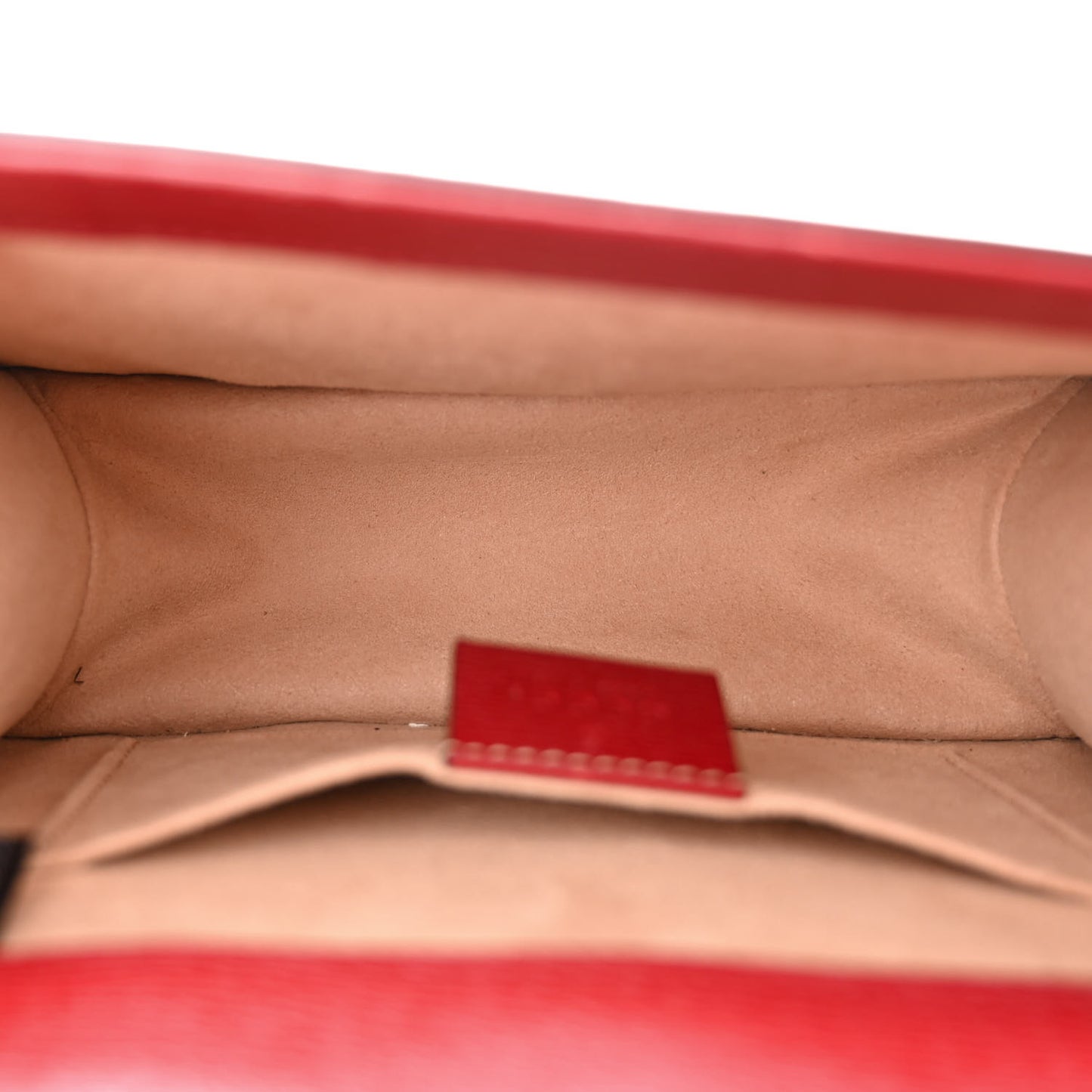 Textured Calfskin Bee Star Print Mini Sylvie Top Handle Bag Hibiscus Red