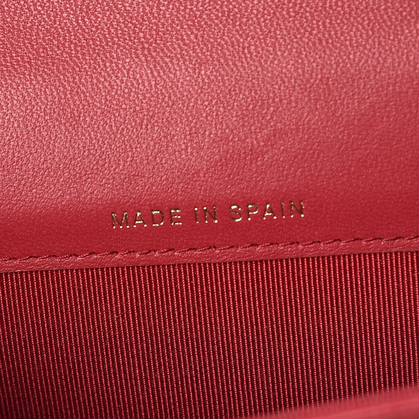 Lambskin Quilted Flap Card Holder Dark Pink