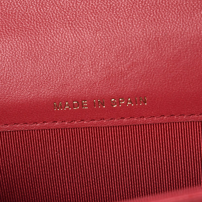Chanel Lambskin Quilted Flap Card Holder Dark Pink 6 of 9