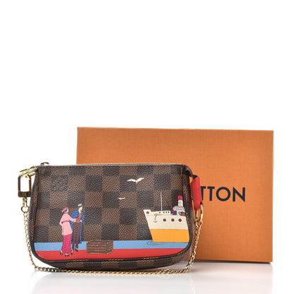 Louis Vuitton Damier Ebene 2016 Christmas Animation Mini Pochette Accessories 7 of 7