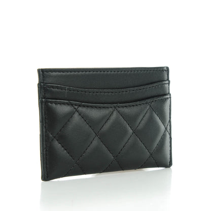 Chanel Lambskin Quilted Card Holder Black 3 of 8