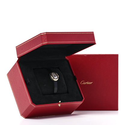 Cartier 18K Yellow Gold Calfskin 18mm Baignoire Quartz Watch 5 of 5