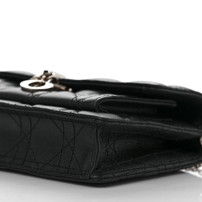 Christian Dior Lambskin Cannage Lady Dior Chain Pouch Black 7 of 9