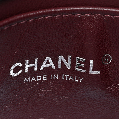 Chanel Lambskin Patent Mini Camellia Flap Black 6 of 10