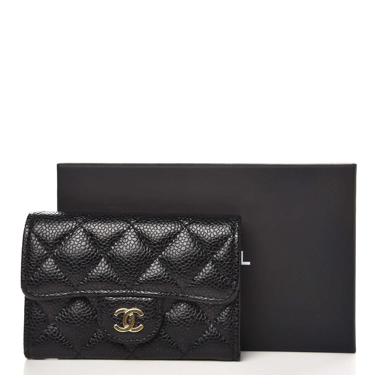 Chanel Caviar Quilted Flap Card Holder Black 8 of 8