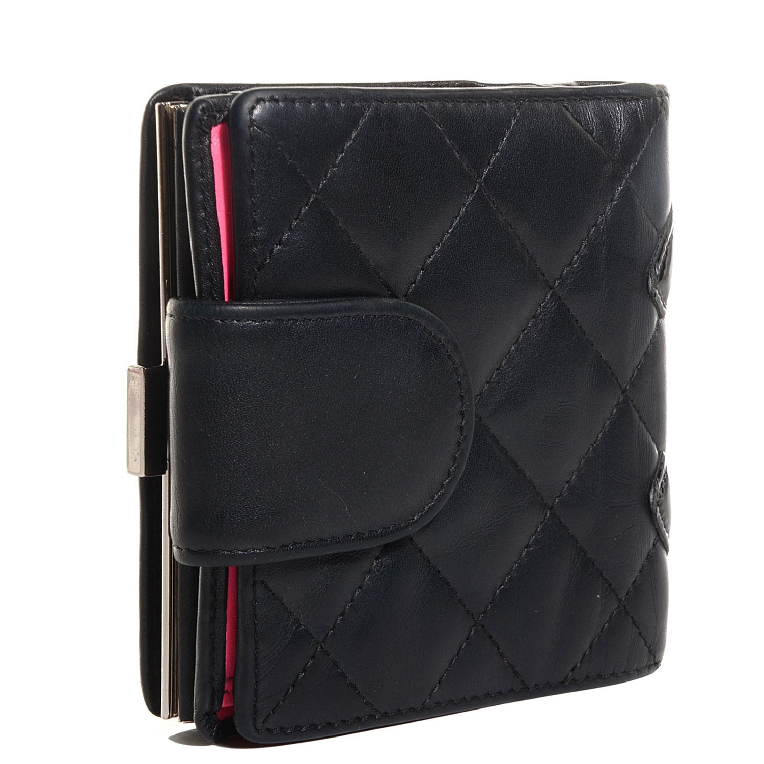Chanel Calfskin Quilted Cambon Bi-Fold Wallet Black 3 of 7