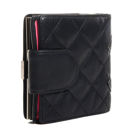 Chanel Calfskin Quilted Cambon Bi-Fold Wallet Black 3 of 7