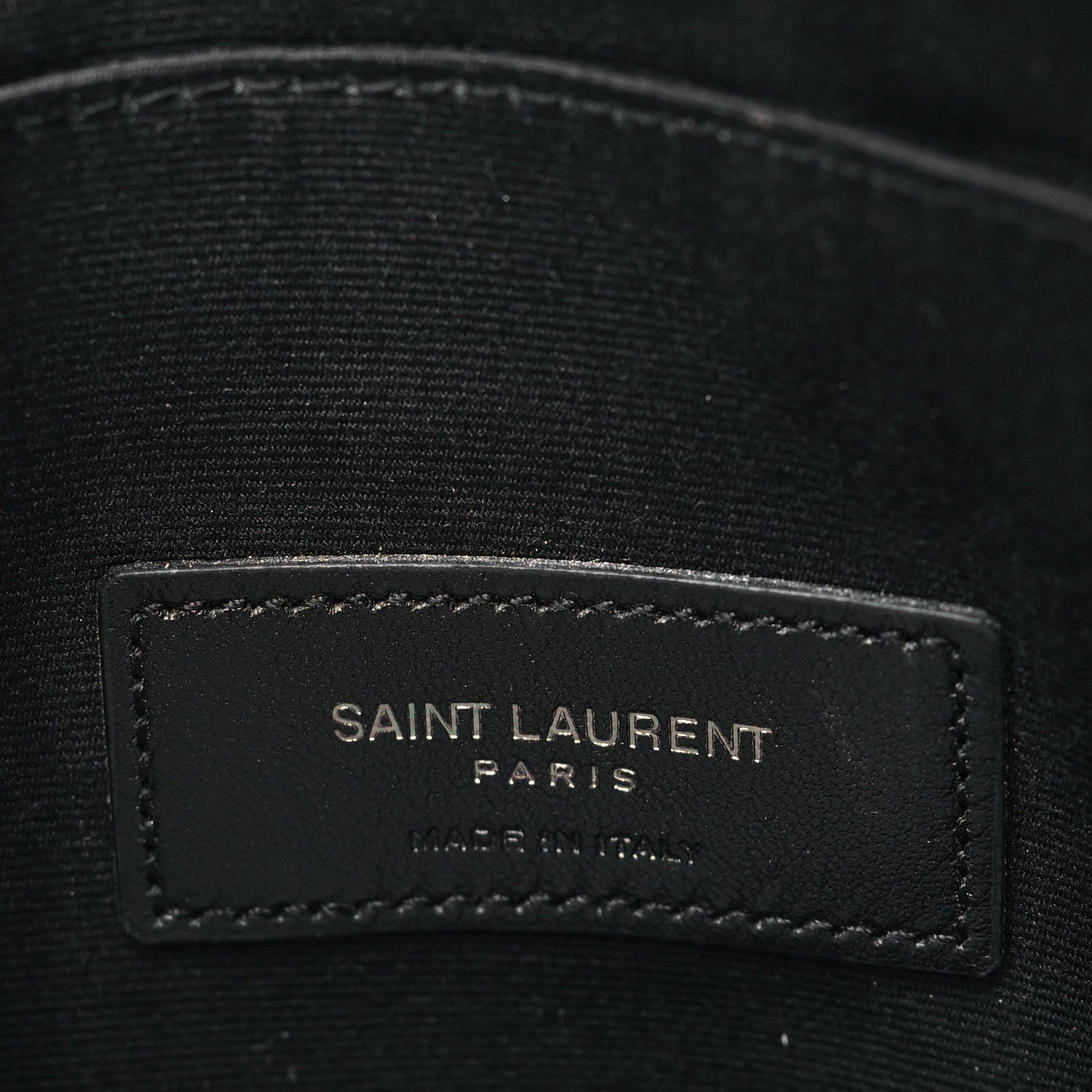 Saint Laurent Crinkled Calfskin Matelasse Monogram Niki Bill Pouch Black 6 of 8