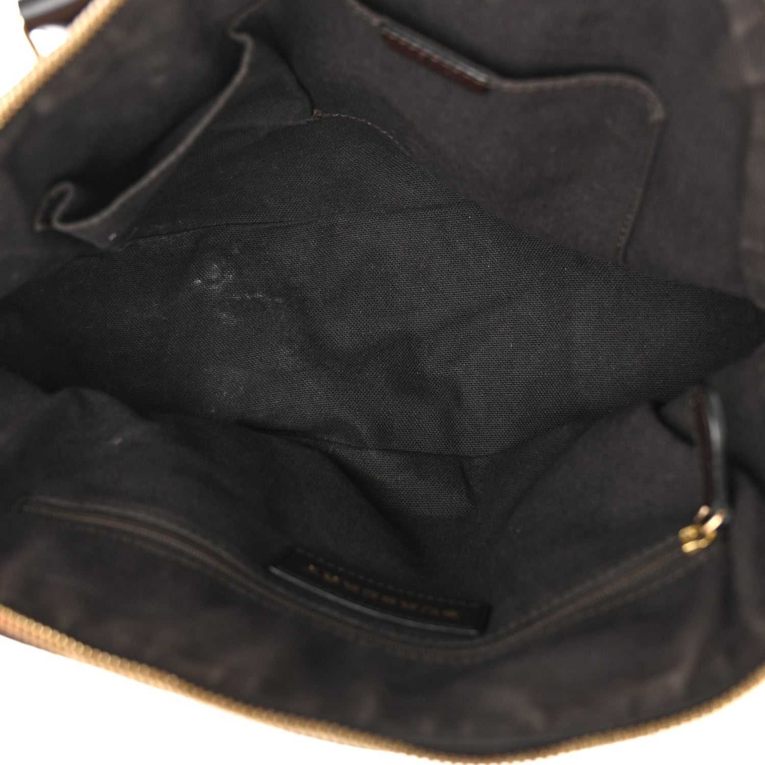 Burberry Haymarket Check Small Orchard Bowling Bag Chocolate 5 of 15
