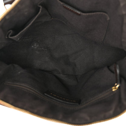 Burberry Haymarket Check Small Orchard Bowling Bag Chocolate 5 of 15
