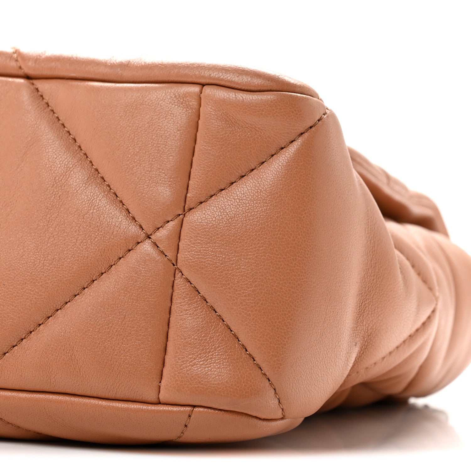 Chanel Lambskin Quilted Large Chanel 19 Flap Brown 10 of 12