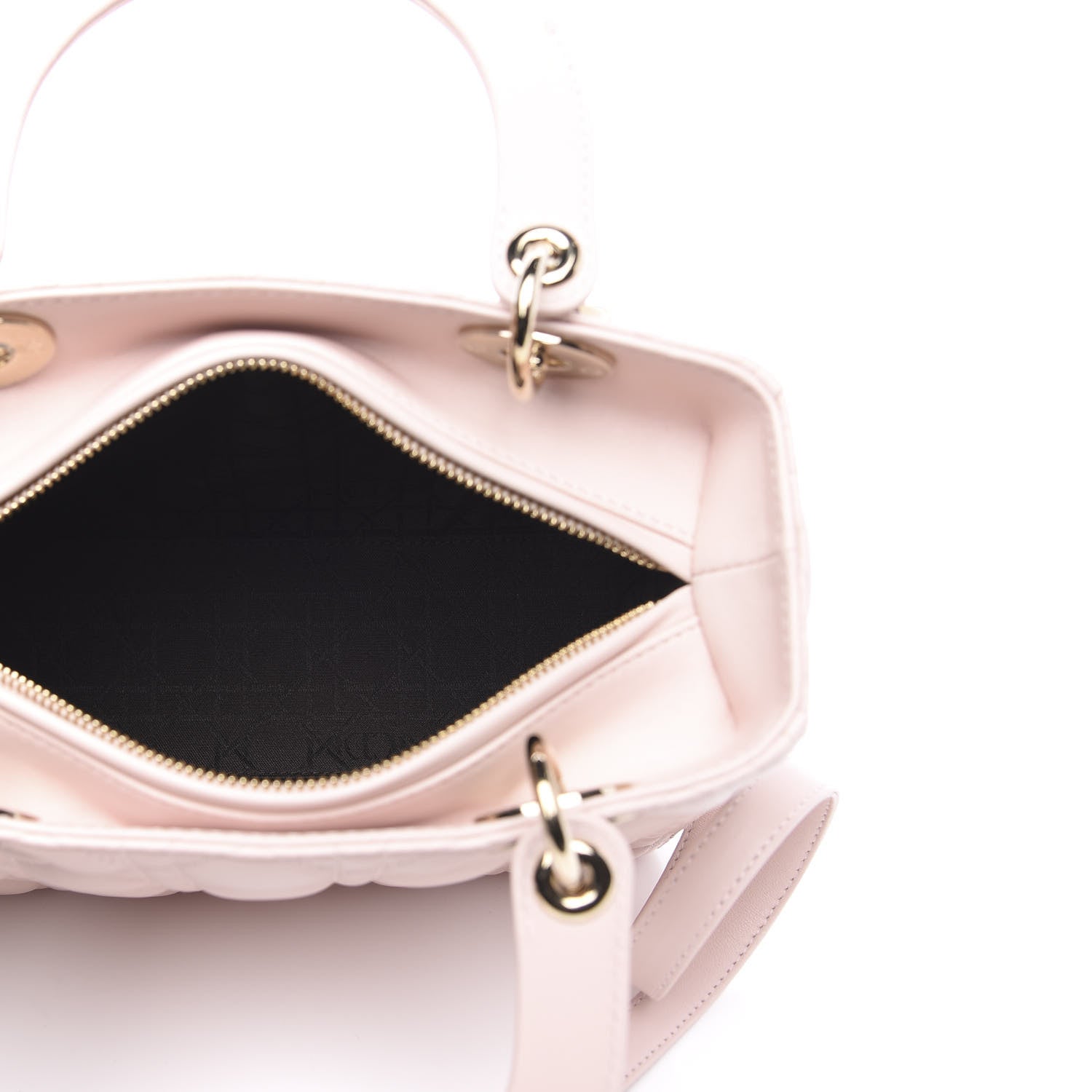 Christian Dior Lambskin Cannage Medium Lady Dior Light Pink 5 of 10