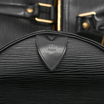 Louis Vuitton Epi Keepall 55 Black 5 of 9