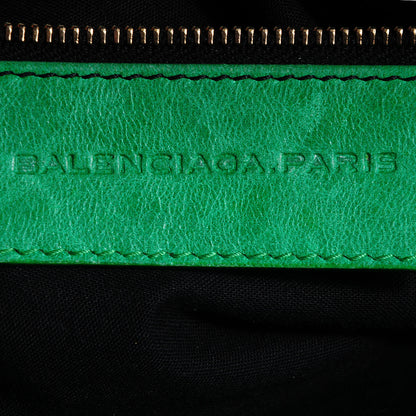 Balenciaga Agneau Giant 12 Rose Gold Hardware City Vert Poker 13 of 16
