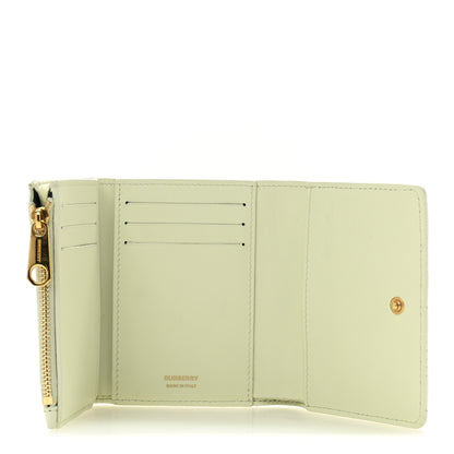 Burberry Lambskin Quilted Small Lola Folding Wallet Pistachio 5 of 10