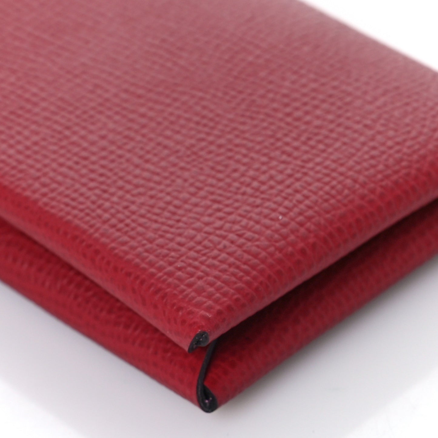 Epsom Verso Calvi Card Case Rouge Grenat Mauve Sylvestre
