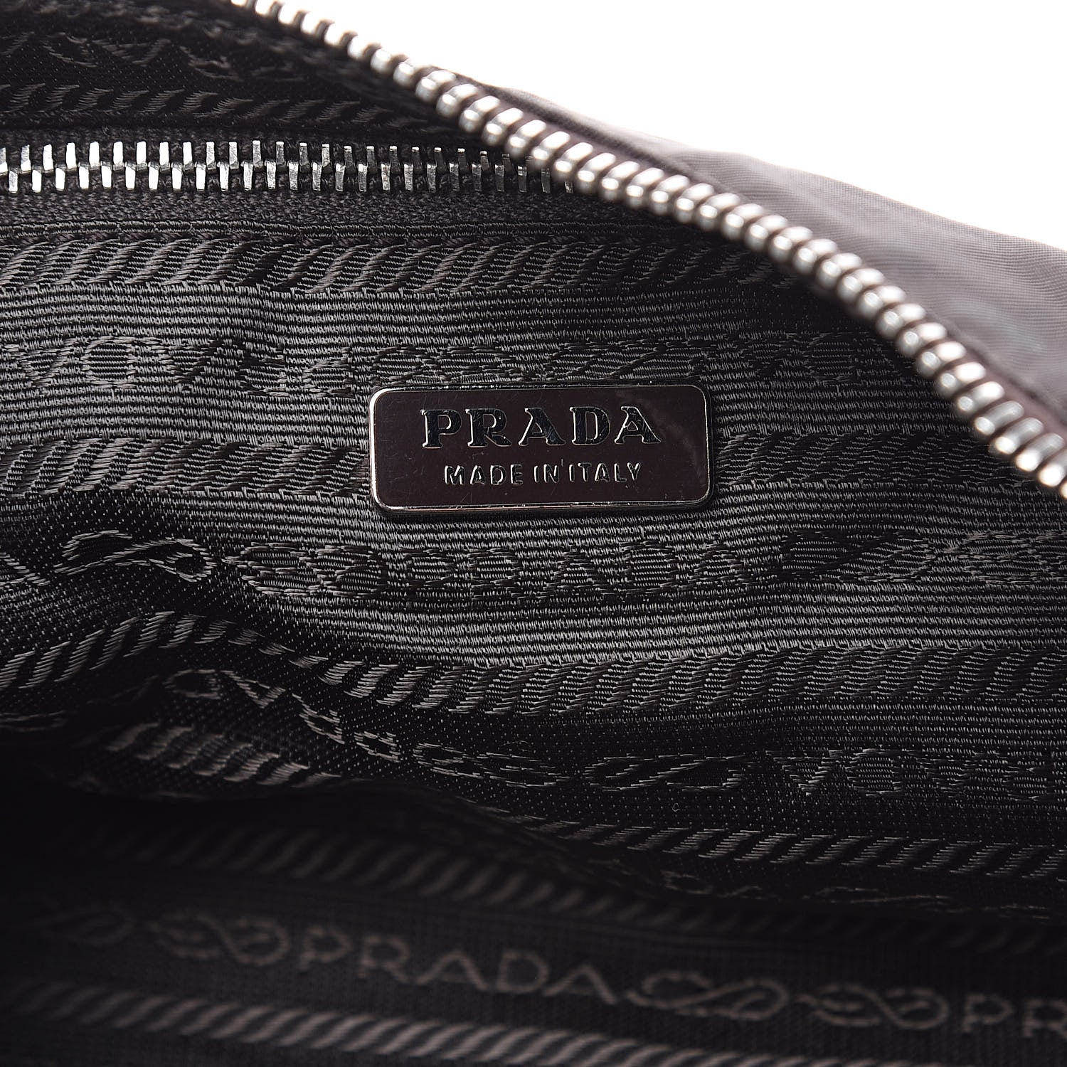 Prada Tessuto Nylon Pochette Bag Ebano 6 of 10