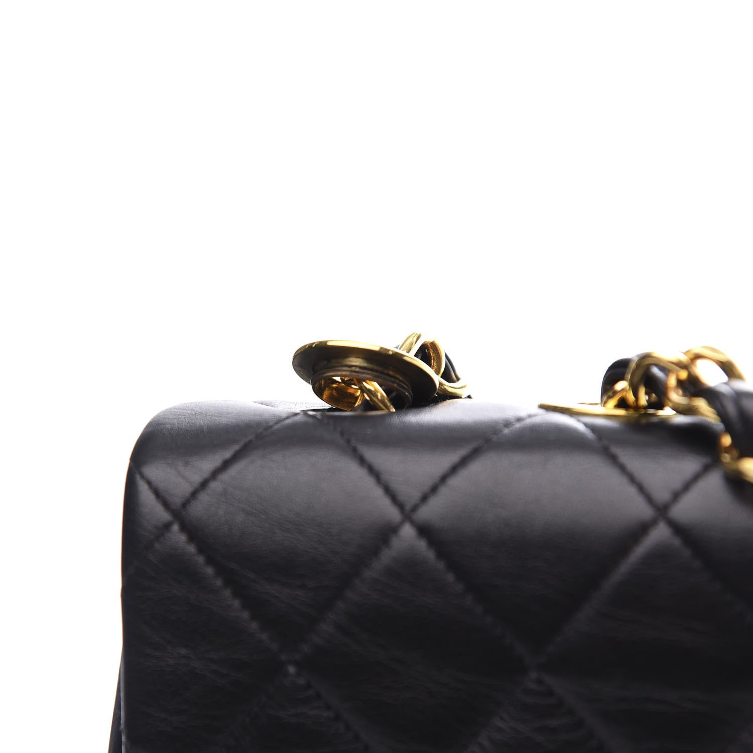 Chanel Lambskin Quilted XL Jumbo Single Flap Black 10 of 11